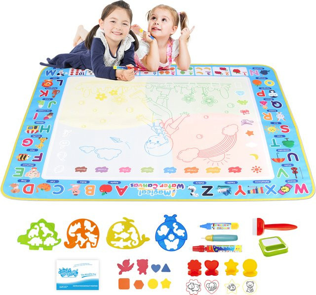 Coolplay Wasser-Doodle-Matte Mal- und Zeichenmatte mit magischen Stiften - Bild 1