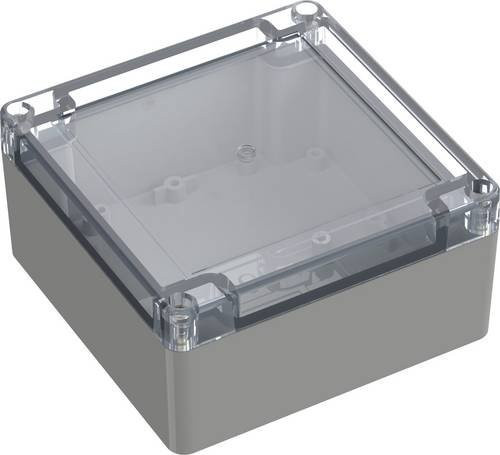 TRU COMPONENTS Universal-Gehäuse TC-10860680 aus ABS-PC in Lichtgrau, B/T/H: 11,98 x 11,98 x 1,198 cm - Bild 1