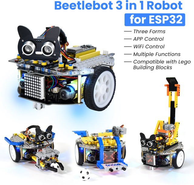 Keyestudio 3-in-1 ESP32-Roboter-Car-Kit, Fahrzeuge - Bild 1