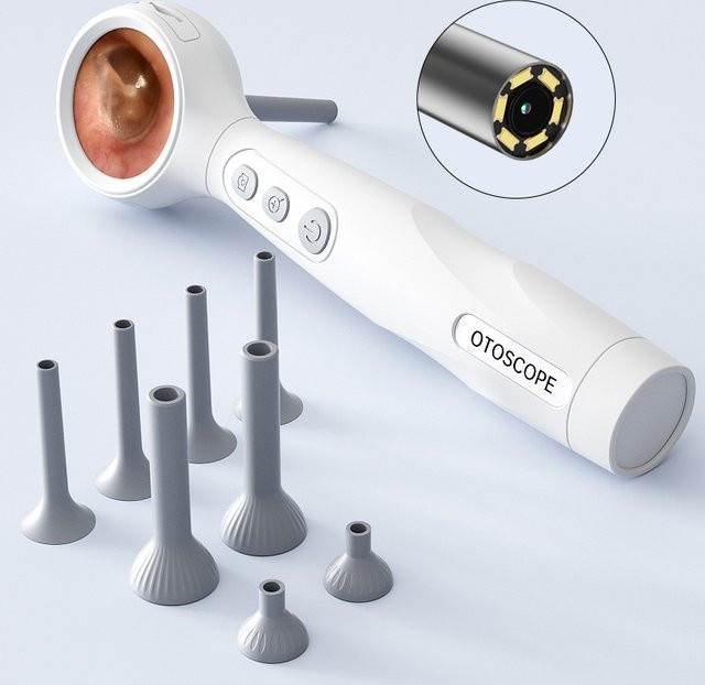 ZYPUSON Digitales Otoskop-Kamera-Set mit 1,38'' Bildschirm, HD1080P Endoskop, 6 LEDs - Bild 1
