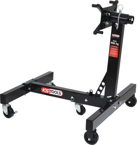 KS Tools Motorhalter aus Stahl in Schwarz mit 680 kg Tragkraft - Bild 1