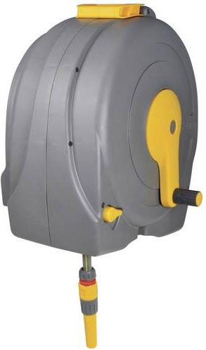 Hozelock Fast Reel Gartenschlauchaufroller Grau Gelb mit 40m Schlauch 1/2 Zoll - Bild 1