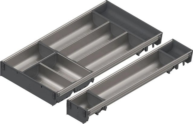 Blum Besteckeinsatz Orga-Line Schalen-Set Grau für Korpusbreite 601-699 mm und Nennlänge 550 mm - Bild 1