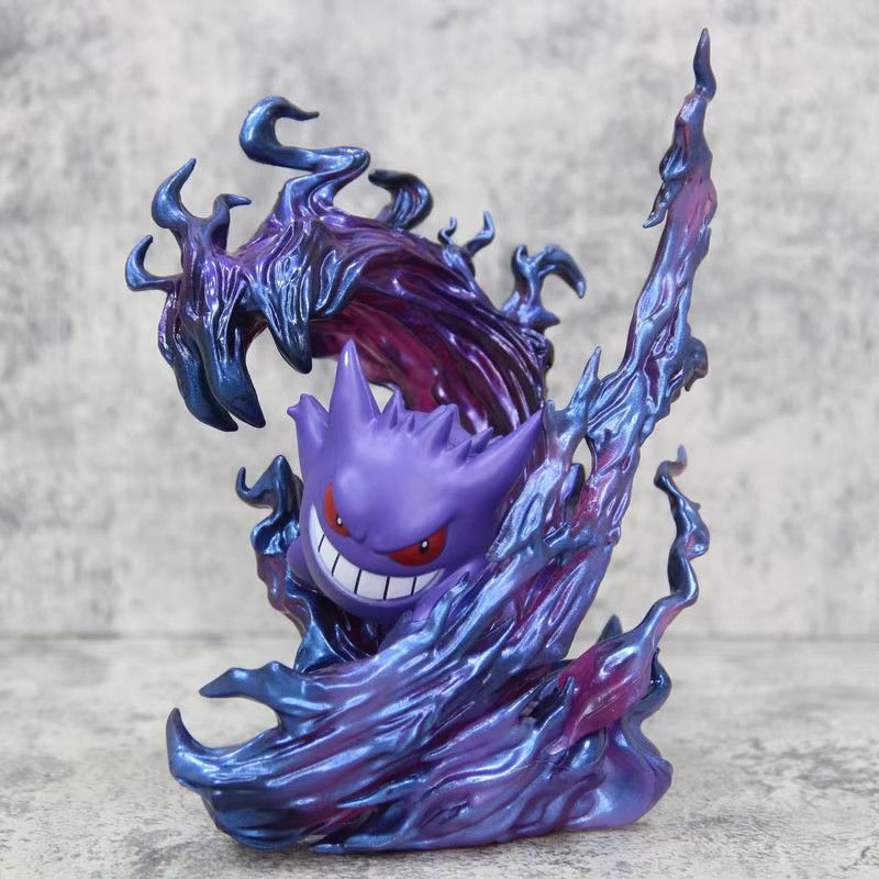 Bandai Pokémon Gengar Anime Figur in Purple, PVC Modell Statue mit Geist Klaue, Höhe: 9 cm - Bild 2