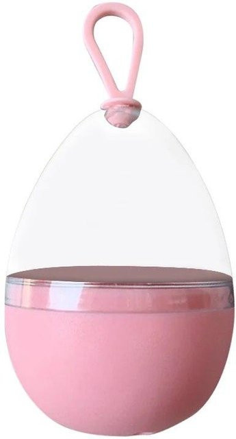 NATAWA Kosmetik Aufbewahrungskoffer, Eiförmiger Puffhalter, Rosa - Bild 1