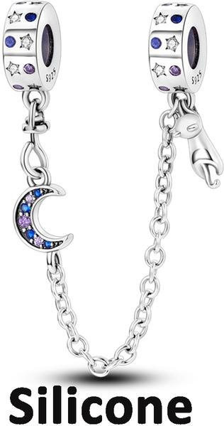 Lily there Spacer Stopper Clip Charms, 925 Silber, Damen - Bild 1