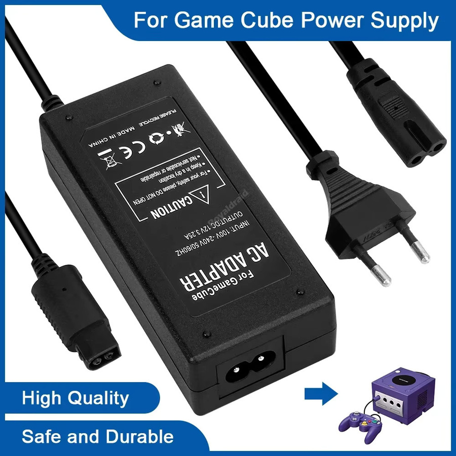 Hayoumon Ersatz-Netzteil für GameCube NGC Spielkonsole, Ladegerät in Schwarz - Bild 2