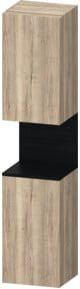 Duravit Hochschrank Qatego mit 2 Türen und LED-Beleuchtung in Weiß/Marmor, B: 40 cm, T: 36 cm, H: 176 cm - Bild 1