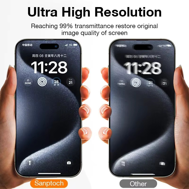 Xiaomi Privacy Schutzfolie aus gehärtetem Glas mit 9H Anti-Kratz-Schutz für Poco F8 und Poco F7 Ultra Pro, transparent - Bild 4