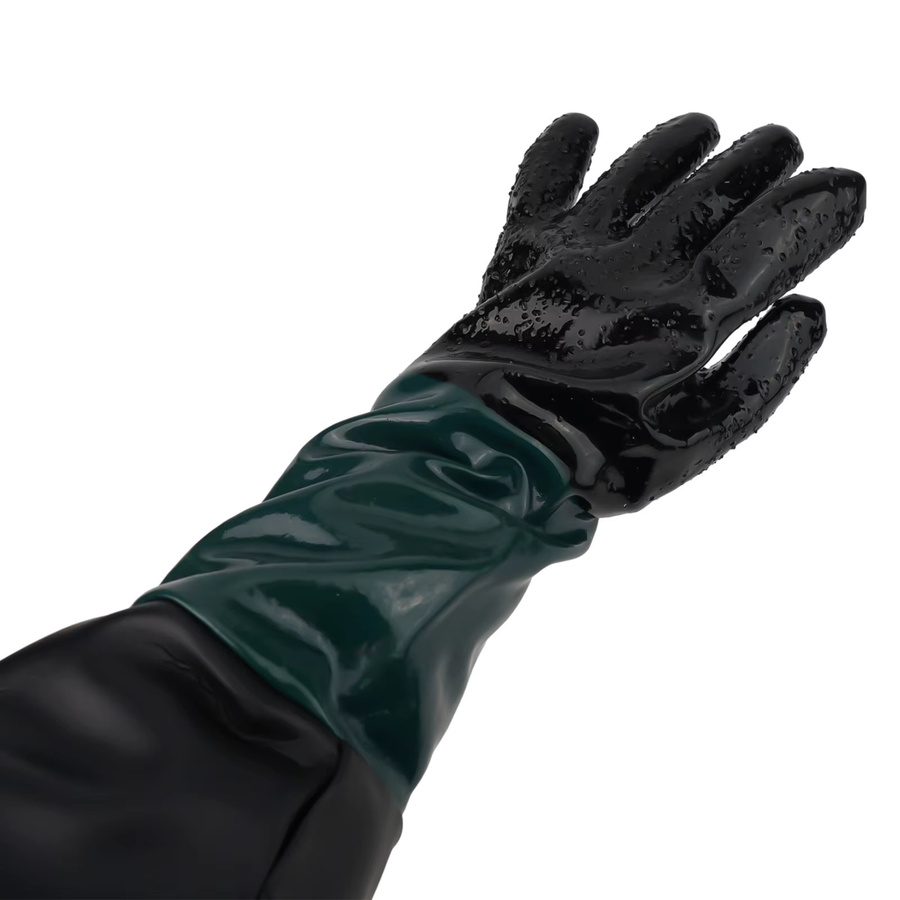 Vibratite Sandstrahlhandschuhe für Sandstrahlkabinen, links und rechts verwendbar, Breite: 60 cm, Tiefe: 30 cm - Bild 5