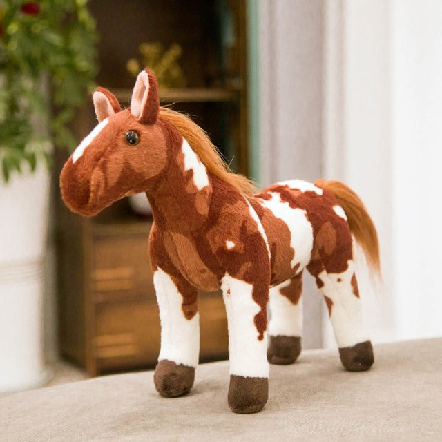 Simulation Pony Puppe Plüschtier Fohlen, 30cm, Braun - Bild 1