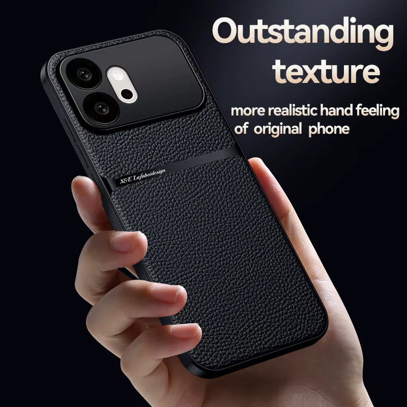 EUCAGR Luxus PU-Leder Handyhülle mit Magnetfunktion für Honor 600 Pro, Honor 600 Pro und Honor 600 Lite in Schwarz - Bild 4