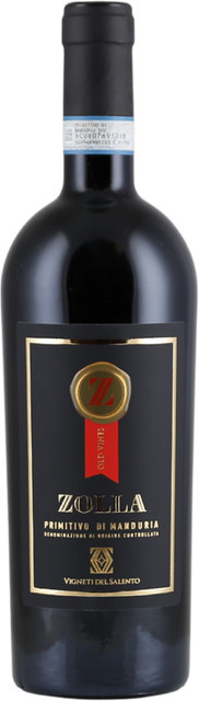 Vigneti del Salento Zolla GOLD Primitivo di Manduria Vigne Vecchie 2022, Rotwein, 0,75 l - Bild 1