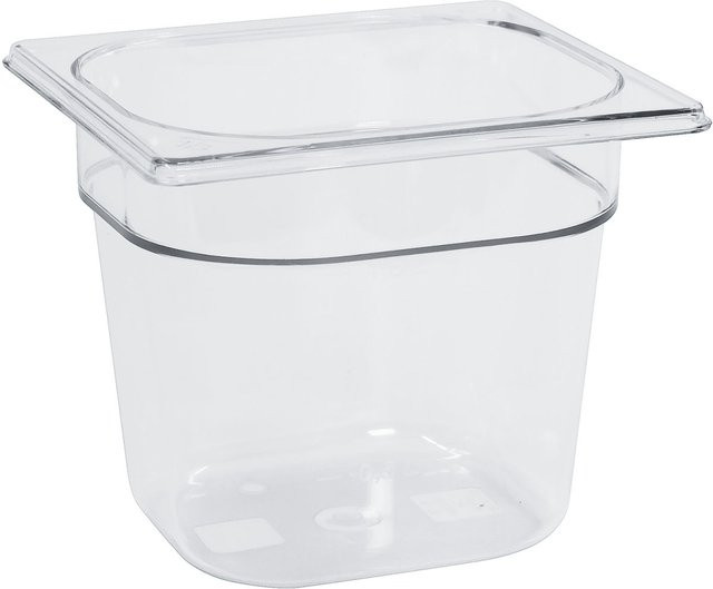 Schneider GN 1/6 Gastronormbehälter aus Polycarbonat, transparent, 2,3 l, Tiefe: 15 cm - Bild 1