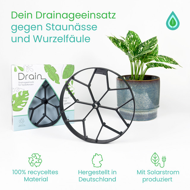 Drain Drainageeinsatz M by Benson in Schwarz - Bild 1