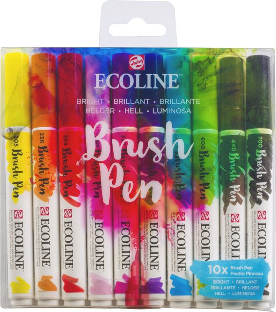 ECOLINE Brush Pen Set mit 10 Wasserfarben-Stiften in Multicolour - Bild 1