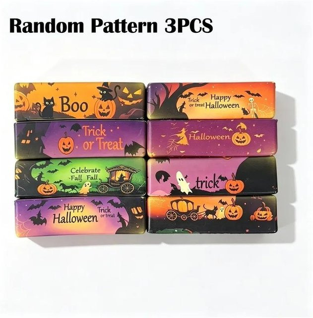 Duftender Slow Rebound Butter Stick Squishy Halloween Geist Fledermaus Kürbis Muster, Fidget Quetschspielzeug - Bild 1