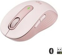 Logitech Signature M650 kabellose Maus mit Bluetooth und Logi Bolt USB-Receiver in Rosé - Bild 1