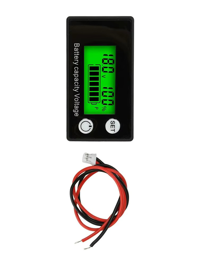 Gaqqee 6133A Digitalmessgerät DC 8–100 V, Zweidraht-LCD-Voltmeter in Schwarz-Grün - Bild 4