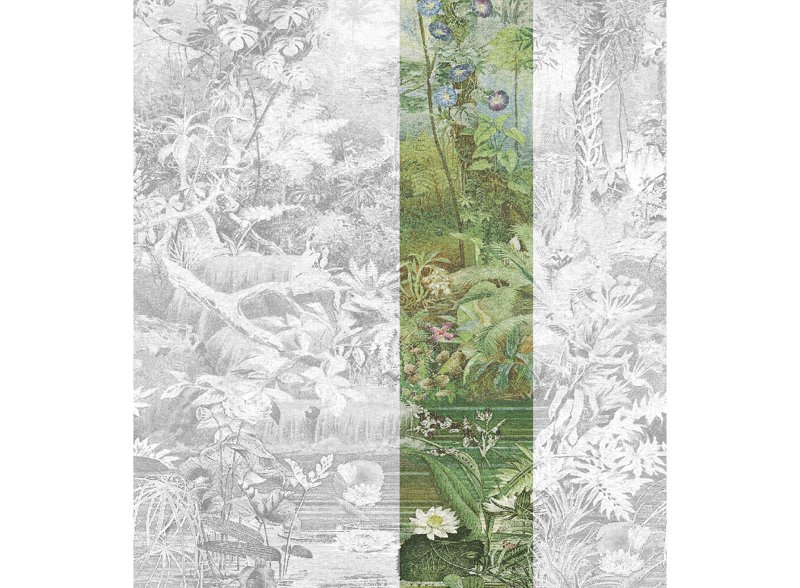 Jannelli & Volpi Mural Coari Green Panel 3 aus Kunstharz in Grün - Bild 1