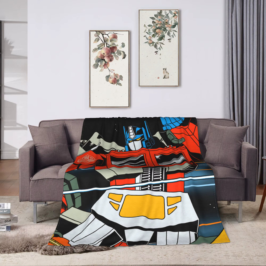 Warme Flanell-Decke Transformers Autobots von Potdemiel in Multicolour für Büro, Reise und Sofa - Bild 2