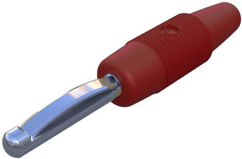 Hirschmann Test & Measurement 20 Bananenstecker gerade in Rot mit 4mm Stift-Durchmesser - Bild 1