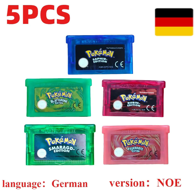 Bandai GBA Videospiel-Kassette Serie A Set mit Glanzeffekt in Multicolour für 32-Bit Game Boy Advance Konsolen - Bild 3