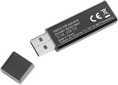 Siemens 6AV6881-0AS42-0AA1 SPS-Bedienpanel in Schwarz mit USB-A und USB-C Anschlüssen - Bild 1