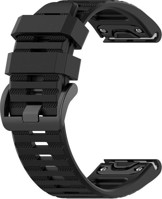 KONNWEI Uhrenarmband Silikon, 26mm, Schwarz, Unisex - Bild 1