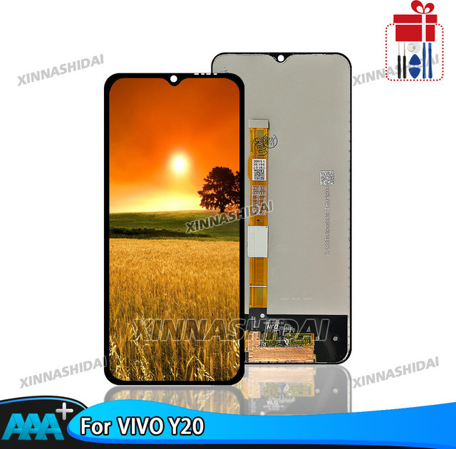 LCD Display Touchscreen Digitzer Montage für Vivo Y20 in Schwarz, 6.51 Zoll - Bild 1