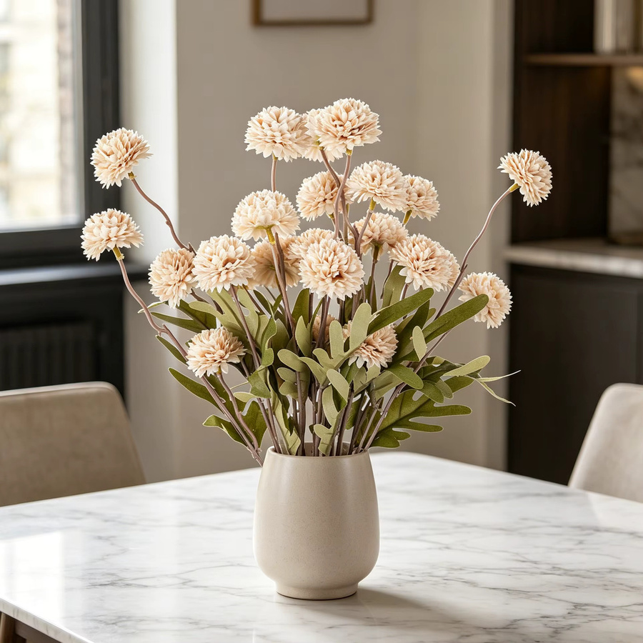 ZQCY Seiden-Chrysanthemen als künstliche Blumen für Tischdekoration, Hochzeiten und DIY-Projekte - Bild 2