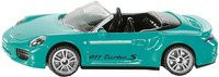 SIKU Modellfahrzeug Porsche 911 Turbo S Cabriolet in Türkis/Schwarz - Bild 1