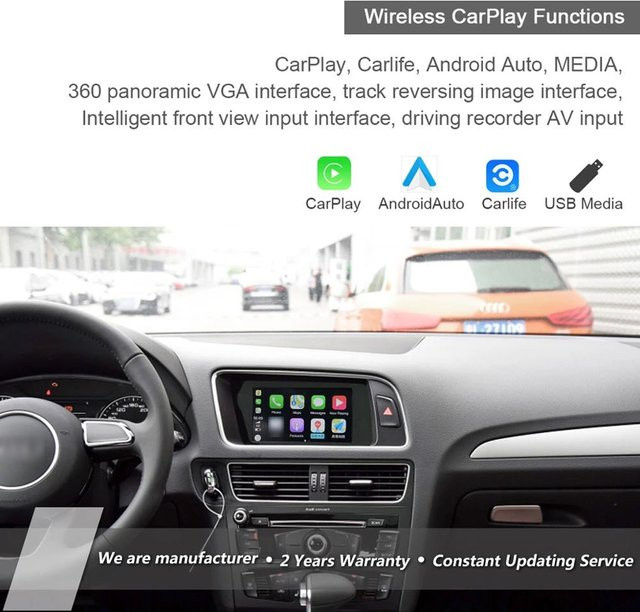 Wireless Apple CarPlay Smart Box Aftermarket OEM MMI Solution für Audi A1 A3 A4 A5 A6 A7 A8 Q3 Q5 Q7 mit Wi-Fi und Bluetooth - Bild 1