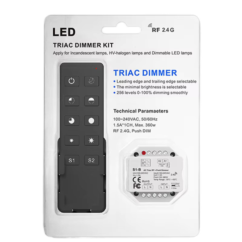 Teopek WiFi & Zigbee RF AC Triac Dimmer S1-B LED Controller, Farbe: Weiß - Bild 2