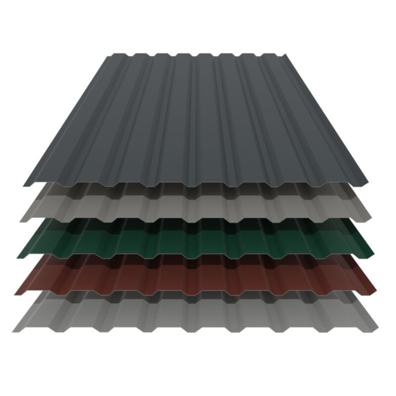 Trapezblech 20/138 Wand aus Aluminium von Friedrich von Lien AG in Grau mit 25 µm Polyesterbeschichtung und 0,70 mm Materialstärke - Bild 1