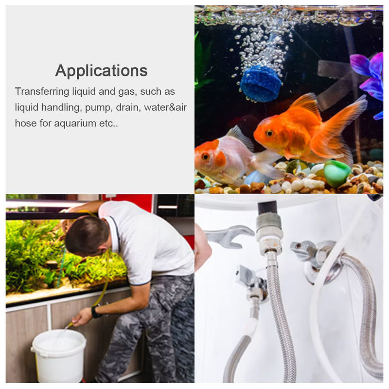 UXCELL Silikonschlauch transparent, flexibler Schlauch für Aquarium und Garten, Innendurchmesser: 0,8–13 mm - Bild 5