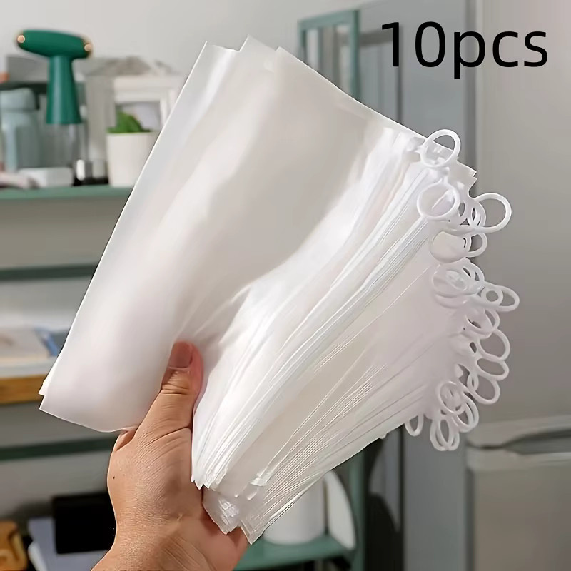 10 Stück transparente PVC-Reißverschlusstaschen mit Griffen für Reise und Aufbewahrung - Bild 2