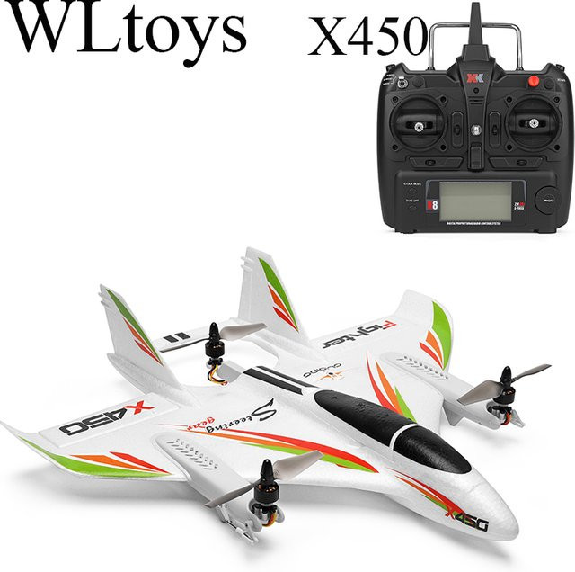 WLtoys XK X450 RC Flugzeug Bürstenlos mit LED RTF - Bild 1