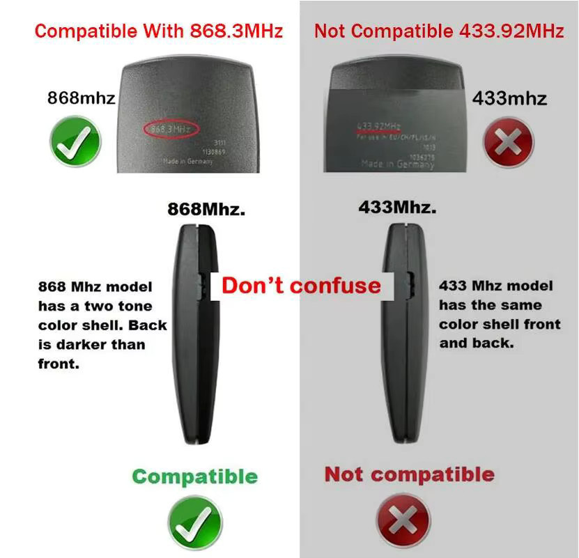 Marantec Fernbedienung Klon für Garagentoröffner Digital 302 304 382 384 313 321 312 868 MHz - Bild 5