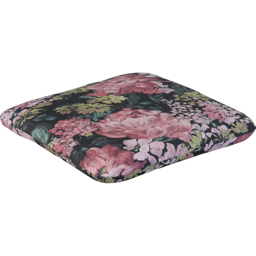 Angerer Sitzkissen Dresden Schwarz mit Blumenmuster B/T/H: 42 x 42 x 6 cm - Bild 2