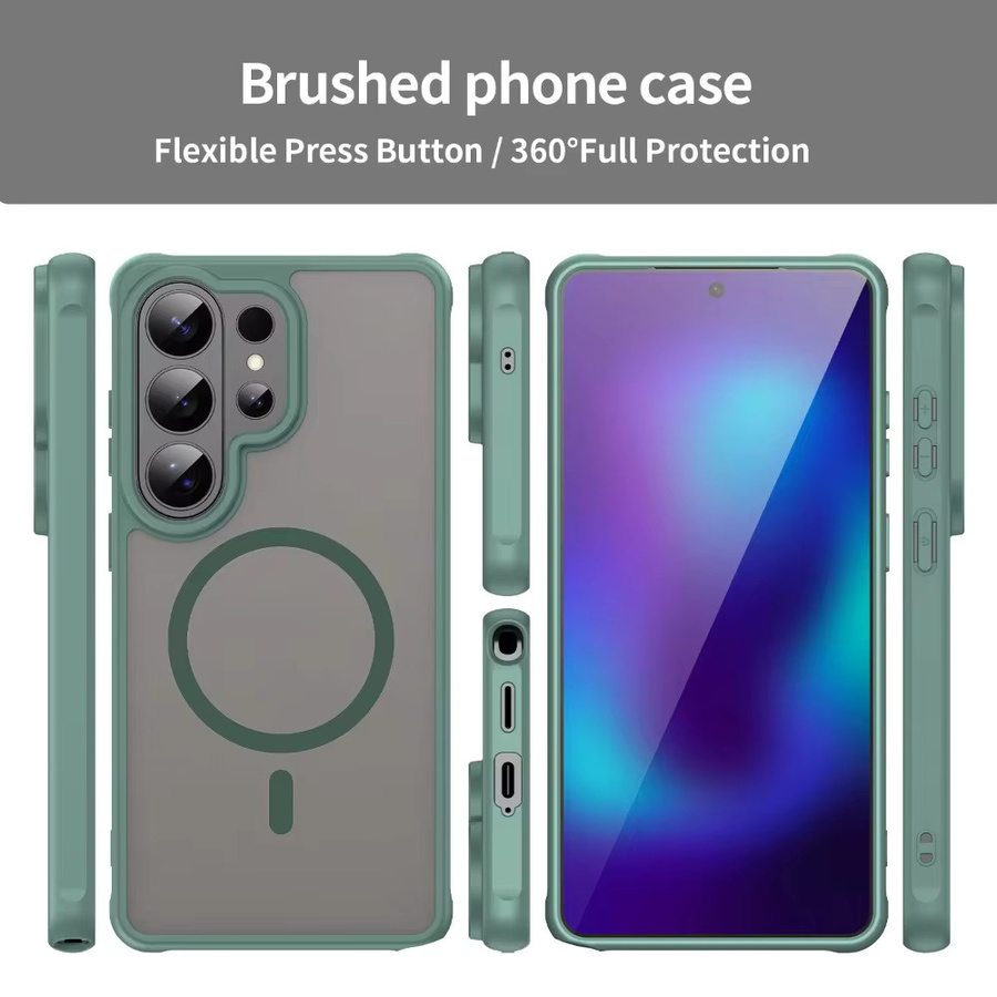 Matte magnetische Schutzhülle für Samsung Galaxy S26 S25 S24 Ultra Plus FE A16 A26 A36 A56 A35 A55 A07 A17 in Purple - Bild 5