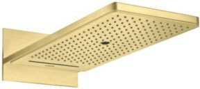Hansgrohe Axor Kopfbrause Regendusche in Brushed Brass, Rechteckig, B: 58,0 cm, T: 26,0 cm, H: 26,0 cm - Bild 1