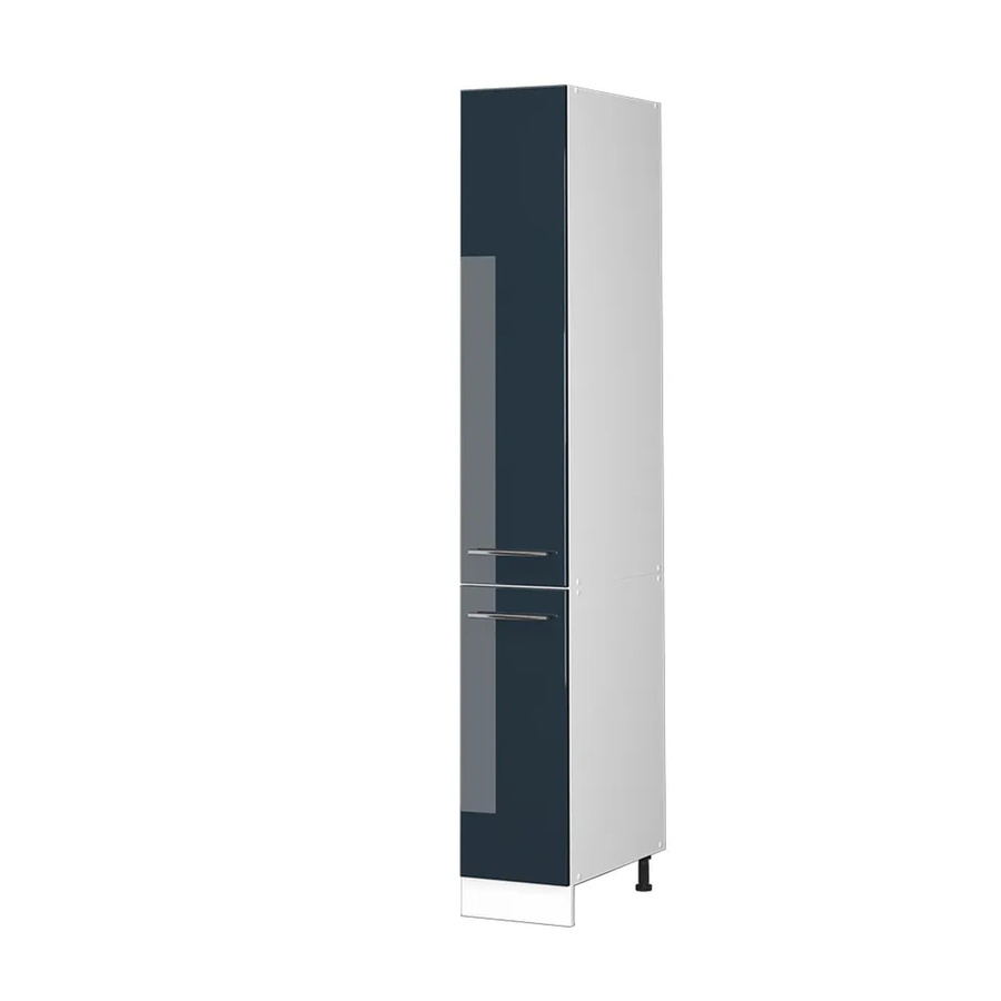 Vicco Apothekerschrank Fame-Line Medizinschrank für die Küche Dunkelblau Hochglanz/Weiß B: 30,0 cm, H: 57,2 cm, T: 48,94 cm - Bild 2
