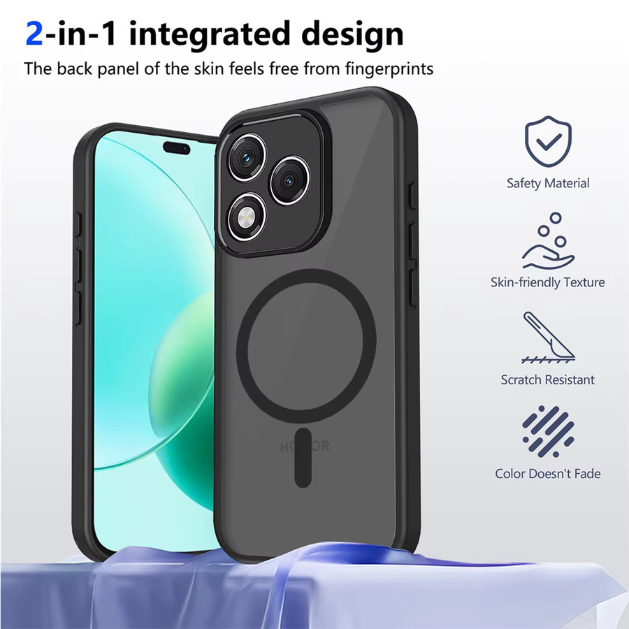 Stoßfeste Handyhülle für Honor Magic 7 8 Lite und Honor X-Serie in Schwarz aus PC und TPU - Bild 6