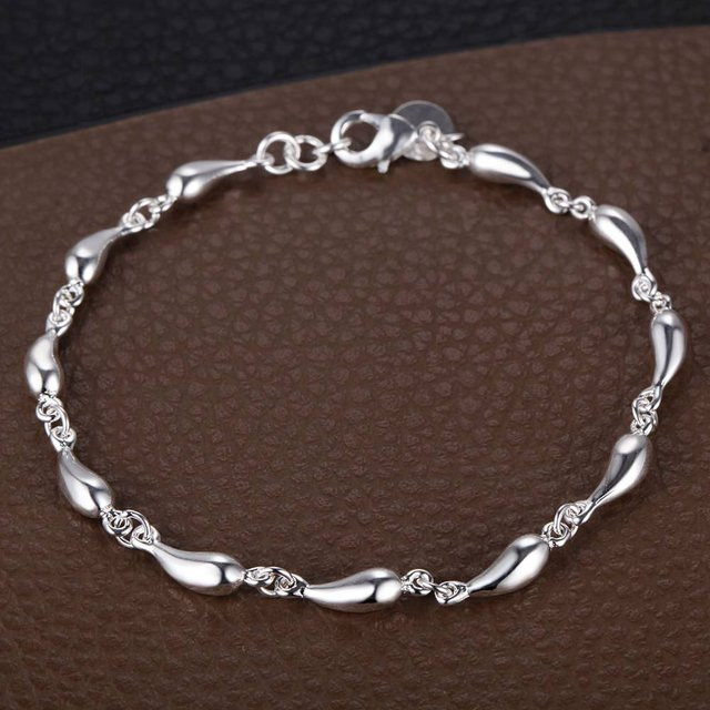 Armband 925 Silber, Perle, Damen, brown - Bild 1