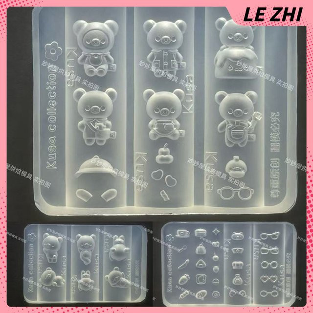Keeppley Rilakkuma Nagelkunst Form, 3D Acryl Nagelvorlage - Bild 1