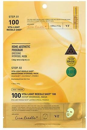 VT Cosmetics Vita-Light Reedle Shot 100 2 Step Hydrogel Mask, 4 Stück - Bild 1