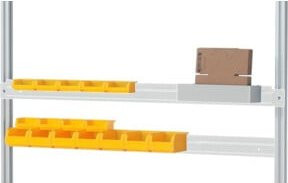 Rau Halteschiene in RAL7035 Weiß, B: 75,0 cm, T: 2,5 cm, H: 8,0 cm - Bild 1