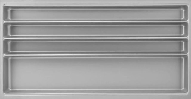 Agoform Besteckeinsatz-Set Scoop-2 aus Kunststoff in Silber mit Trenner, B/T/H: 47,4 x 91,6 x 5,9 cm - Bild 1