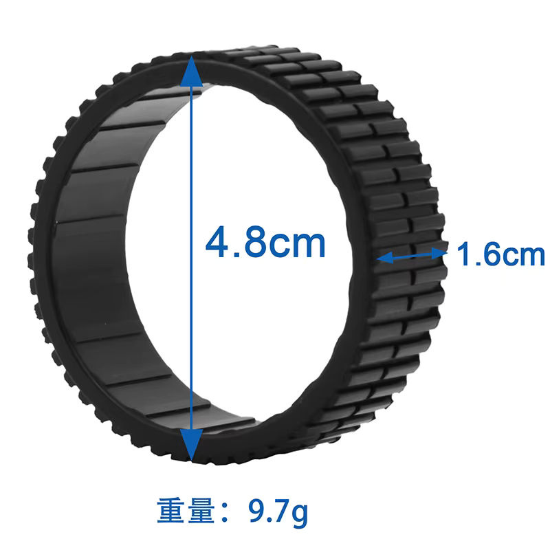 Rutschfeste Rollenreifen in Schwarz für iRobot Braava 380 380T 320 321 345 6050 385 375 375T Mint Plus 4200 4205 5200 Saugroboter - Bild 6